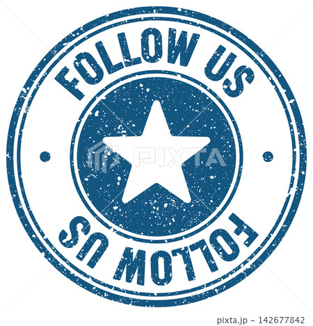 follow us stamp follow us stamp 142677842