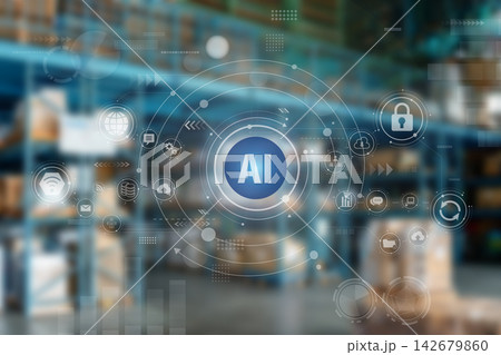 物流におけるAI技術の活用　在庫管理システムとテクノロジーの融合 142679860
