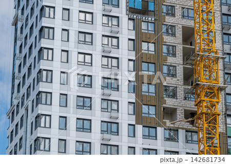 Building progress in a bustling city captivates with modern architecture and construction activity Building progress in a bustling city captivates with modern architecture and construction activity 142681734