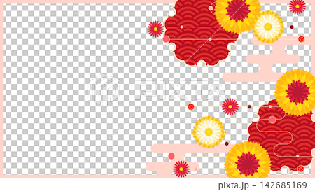 Chrysanthemum and autumn-colored thumbnail background material Chrysanthemum and autumn-colored thumbnail background material 142685169