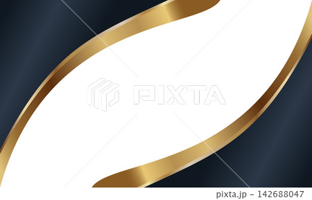 Geometric gradient luxury background with gold metallic frame border Geometric gradient luxury background with gold metallic frame border 142688047