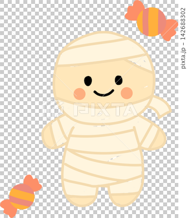 Mummy Character with Candy 142688302