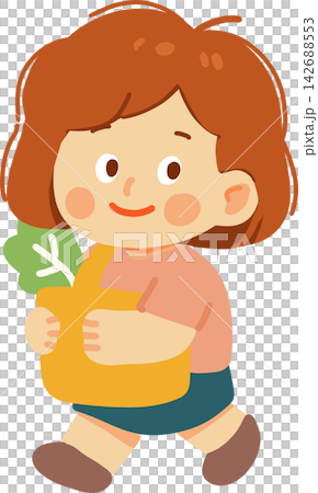 Girl Holding Pineapple 142688553