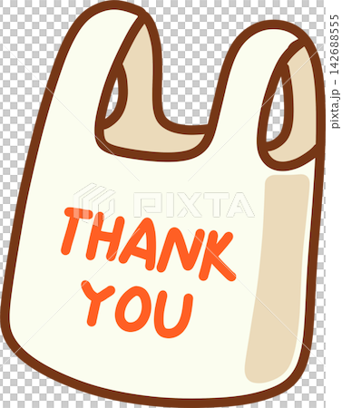 Thank You Plastic Bag 142688555