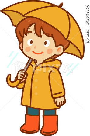 Boy in Yellow Raincoat Boy in Yellow Raincoat 142688556