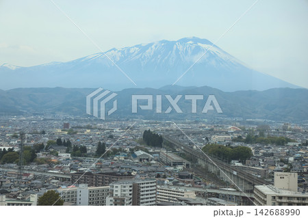 April 27 2026 Morioka Sendai agricultural plains with urban edge and distant industry 142688990