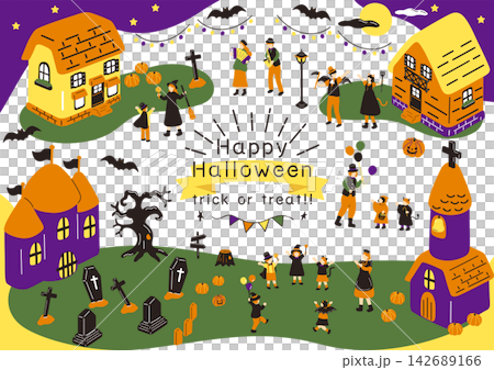 people enjoying halloween people enjoying halloween 142689166