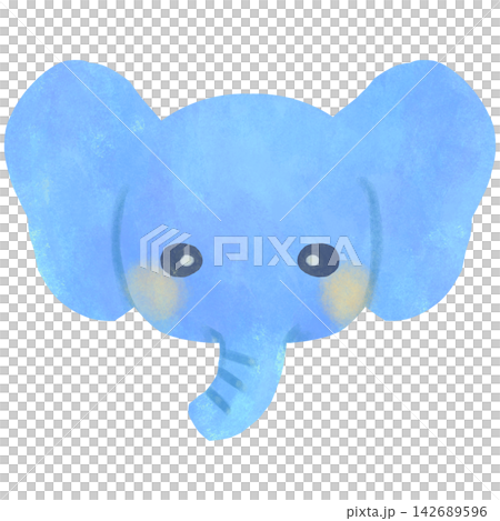 Simple and cute elephant illustration Simple and cute elephant illustration 142689596