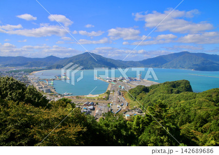 天筒山展望台からの眺望・敦賀湾(福井県・敦賀市 天筒山展望台からの眺望・敦賀湾(福井県・敦賀市 142689686