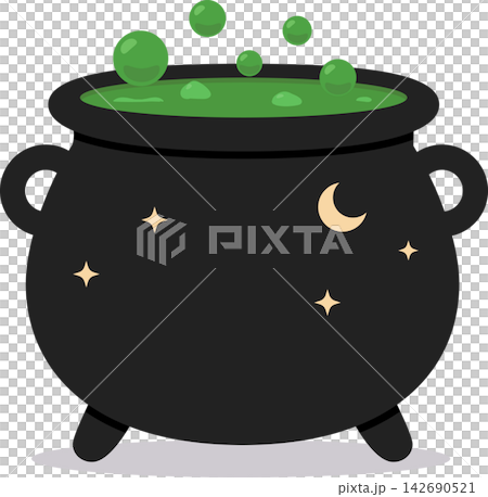A witch's cauldron boiling a poison that glows eerily. A witch's cauldron boiling a poison that glows eerily. 142690521
