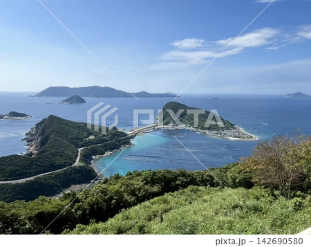 大堂展望台から望む高知県柏島の絶景パノラマ 142690580