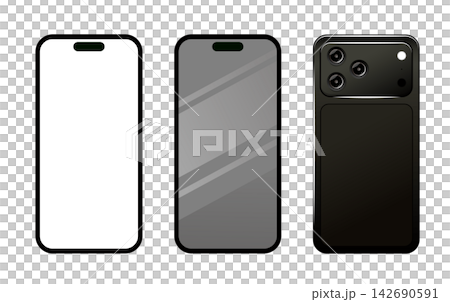 New Smartphone Front and Back iPhone 18 Pro Mockup - Black New Smartphone Front and Back iPhone 18 Pro Mockup - Black 142690591