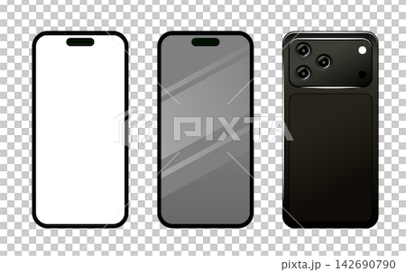 New Smartphone Front and Back iPhone 18 Pro Mockup - Black New Smartphone Front and Back iPhone 18 Pro Mockup - Black 142690790