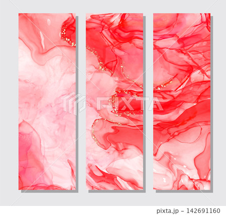 Abstract alcohol ink colors banner. Mixing paints. Abstract alcohol ink colors banner. Mixing paints. 142691160