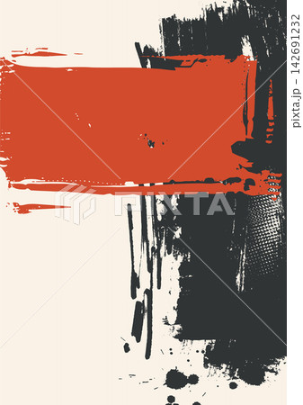 Abstract Grunge Brush Stroke Background Vector 142691232