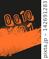Orange Grunge Typography Abstract Background 142691283