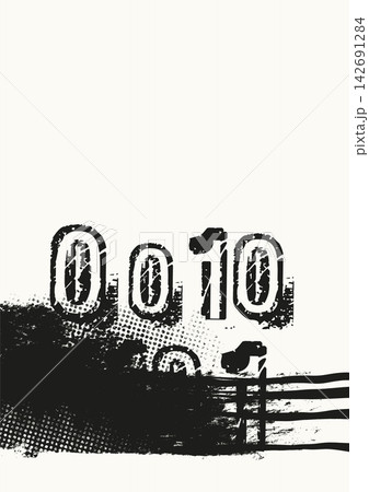 Black Grunge Typography Abstract Background 142691284