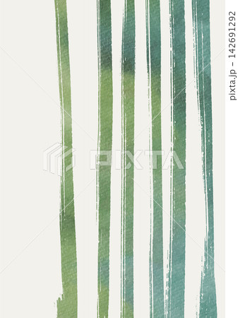 Green Watercolor Brush Stripe Pattern vector 142691292