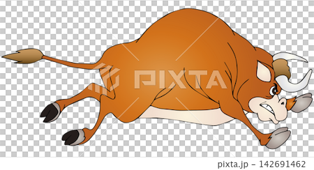 Hand-drawn animal illustration ☆ Cow Hand-drawn animal illustration ☆ Cow 142691462