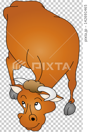 Hand-drawn animal illustration ☆ Cow 142691465