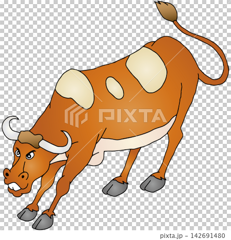 手繪動物插畫 ☆ 乳牛 手繪動物插畫 ☆ 乳牛 142691480