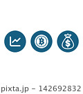 Finance icons infographic illustration. 142692832