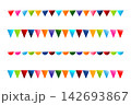 Celebration rainbow flag and confetti party 002 142693867