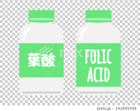 葉酸補充劑圖示 葉酸補充劑圖示 142695436