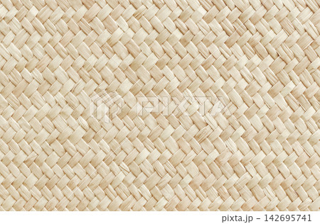 Pattern of reed weaving mat with vintage style for background and design art work. Pattern of reed weaving mat with vintage style for background and design art work. 142695741