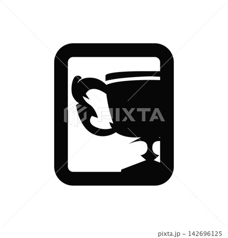 illustration victory symbol championship trophy design contest win template symbol 142696125