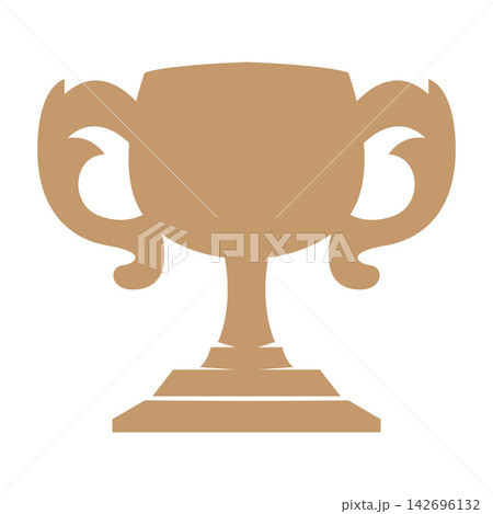 illustration victory symbol championship trophy design contest win template symbol 142696132