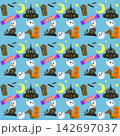 ハロウィン3 シームレスパターン素材(スウォッチ入り) 142697037