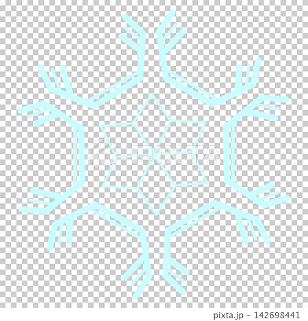 淺藍色星形雪花 淺藍色星形雪花 142698441