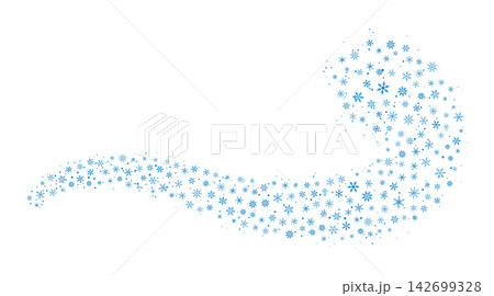Winter Snowflake Blue Graphic Swirl Illustration Winter Snowflake Blue Graphic Swirl Illustration 142699328
