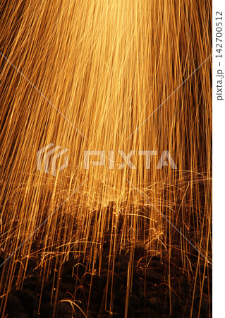 Steel workshop with sparks Steel workshop with sparks 142700512