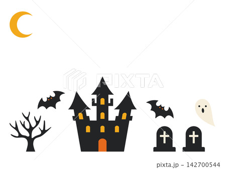 ハロウィン背景イラスト（横） 142700544