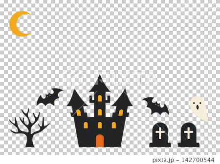 ハロウィン背景イラスト（横） 142700544