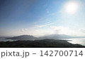 空撮した石垣島の朝日 空撮した石垣島の朝日 142700714