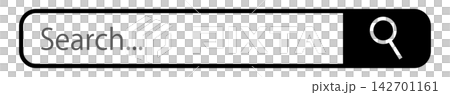 Search bar illustration (black) 142701161