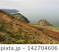 View Across to Castle Rock from South Cleave, Valley of Rocks, Exmoor, Devon 142704606