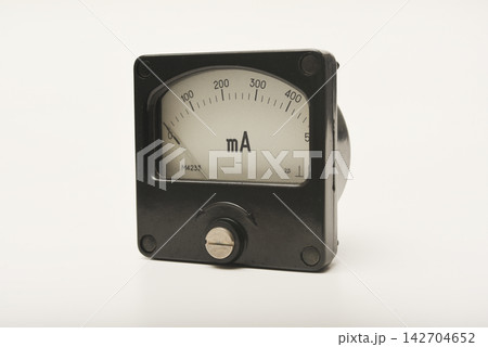 Measuring instrument. Milliammeter. An old device for measuring electric current. 142704652