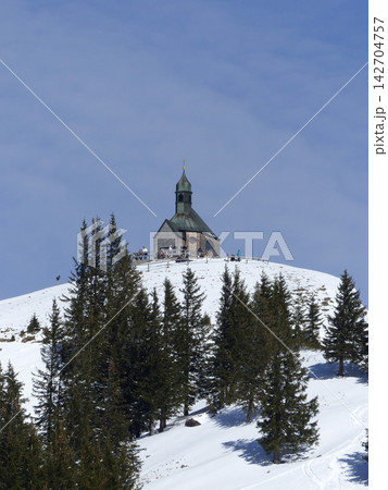 Chapel at Wallberg mountain, Bavaria, Germany Chapel at Wallberg mountain, Bavaria, Germany 142704757