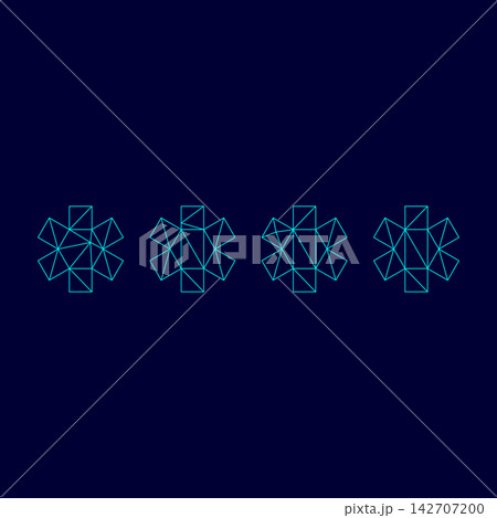 Symbol enter password low poly triangulation triangulated polygonal electric cyan blue vibrant aqua neon color vector illustration image outline contour line Symbol enter password low poly triangulation triangulated polygonal electric cyan blue vibrant aqua neon color vector illustration image outline contour line 142707200