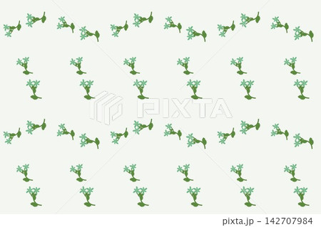 Seamless green pattern of toothed leaves and roses Seamless green pattern of toothed leaves and roses 142707984