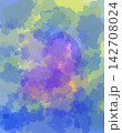 Abstract Blue and Purple Watercolor Vector Background with Soft Blended Stains 142708024