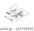 House project concept,construction architectural model, residential family small house 142708585