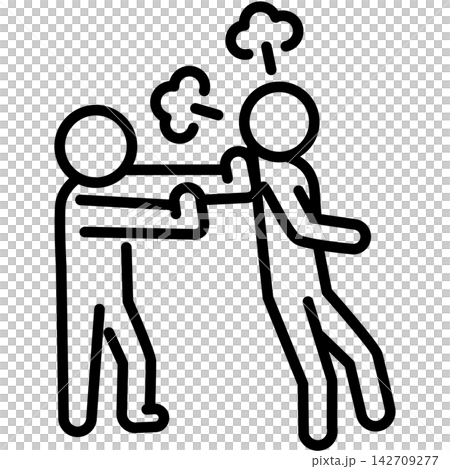 Easy-to-use black pictogram: Unauthorized entry Easy-to-use black pictogram: Unauthorized entry 142709277