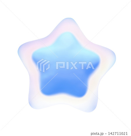 カラフルでかわいいぷっくり星アイコン 3Dイラスト 透過PNG カラフルでかわいいぷっくり星アイコン 3Dイラスト 透過PNG 142711021