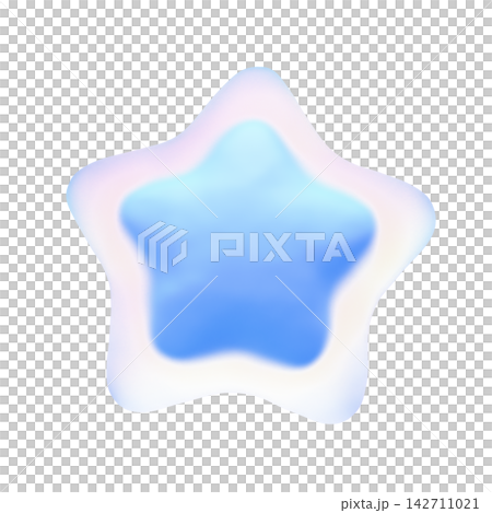 カラフルでかわいいぷっくり星アイコン 3Dイラスト 透過PNG カラフルでかわいいぷっくり星アイコン 3Dイラスト 透過PNG 142711021