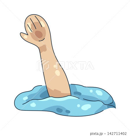 Illustration of drowning Illustration of drowning 142711402